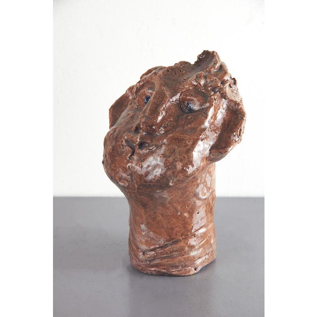 Adriano Tuninetto, Expressionist Sculpture of Demon, 1960s, Terracotta For Sale - Image 10 of 13