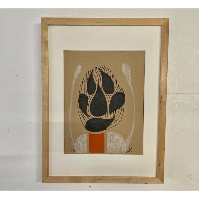 Modern Multi-Media Abstract Art Signed by Artist - Dated 2021 Modern composition ready to hang in a clean, contemporary...