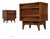 Walnut Mid Century Nightstands by Young Manufacturing - A Pair For Sale