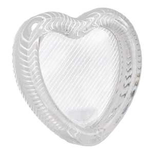 Vintage Glass Striped Heart Portrait Frame