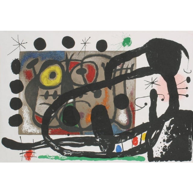 Artist: Joan Miro Title: Derriere le Miroir, no. 151-152 Year: 1965 Signed: No Medium: Lithograph Paper Size: 15 x 22...