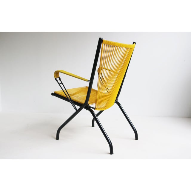 Mid-Century Modern Foldable Lounge Chair by Andre Monpoix for Meubles TV, France, 1950 For Sale - Image 3 of 12