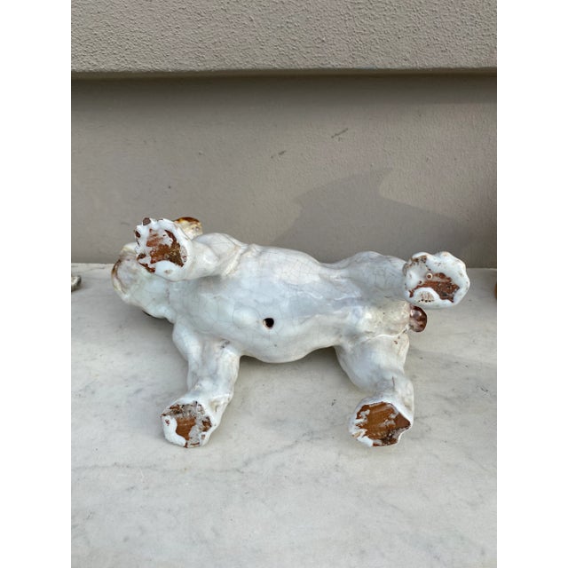 Ceramic Terracotta Majolica Bulldog Bavent Filmont, Circa 1900 For Sale - Image 7 of 8