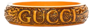 Gucci Resin Flora S Giallo Bracelet