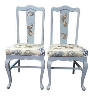 Painted Antique Chairs- a Pair