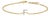 10K Yellow Gold Diamond Accent "F" Initial Charm and Link Bracelet For Sale