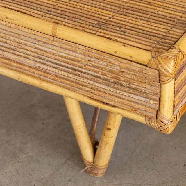 1960s French Rattan Coffee Table For Sale - Image 13 of 14