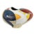 "Dream a Little" by Michael Gustavson, Raku Ceramic Vessel, Deep Navy and Orange Glaze, Miro-Inspired, Contemporary California Art, Vibrant Colors For Sale