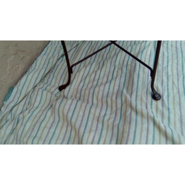 Vintage Salterini Style Metal Patio Arm Chair Brown Color Set of 2 For Sale - Image 11 of 12