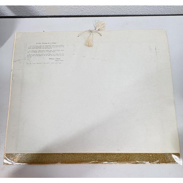 Rare Antique Hand-Colored Photograph of Port Blakely, Wa Mill (C. 1900) by Wilhelm Hester For Sale In Portland, OR - Image 6 of 6