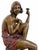 An exquisite and visually striking Art Deco style figurative bronze sculpture titled "Champagne Girl" (or Champagne...
