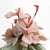 Light Pink Vintage Handmade Fabric Flower Bouquet Arrangement For Sale - Image 8 of 13