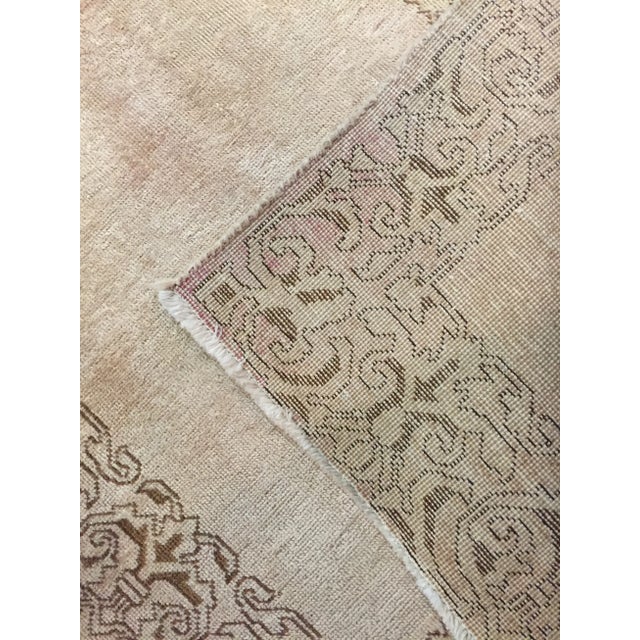 Textile Antique Turkish Beige Runner 2'9 X 21'9 For Sale - Image 7 of 9