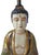 Metal Satsuma Pottery of Meditating Buddha Figure, Decorated Ceramic Table Lamp Japan 1950s For Sale - Image 7 of 15