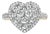14K Yellow Gold 1 1/2 Cttw Diamond Heart Shaped Composite Ring (H-I Color, SI2-I1 Clarity) - Ring - Size 7 For Sale