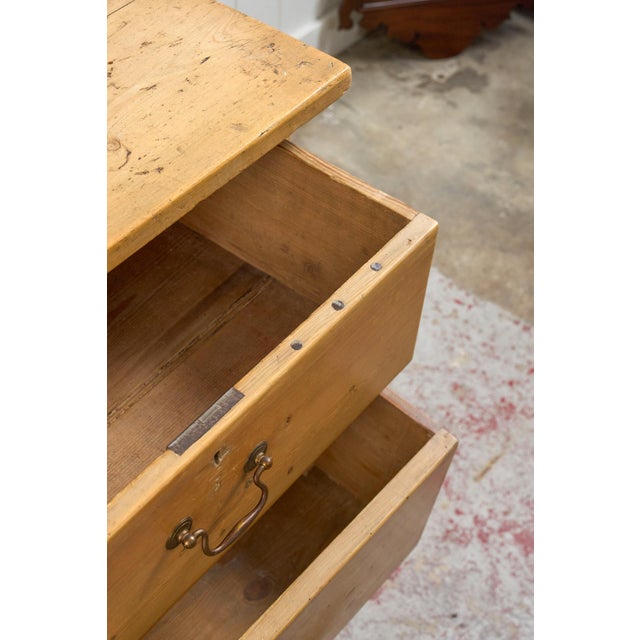 19th Century Pine 2 Over 2 Dresser Base/Server For Sale - Image 9 of 13