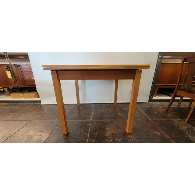 1980s Mid Century Danish Modern Gangso Mobler Teak Draw Leaf Table 66 Open For Sale - Image 5 of 9