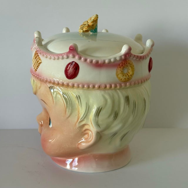 Ceramic Rare - Ucagco "Prince Boy" Ceramic Cookie Jar Japan Vintage MCM For Sale - Image 7 of 12