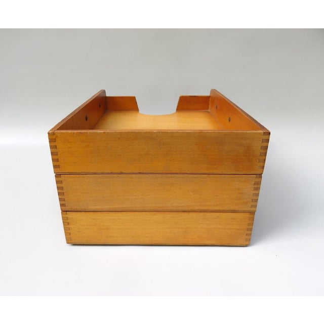 Brown Vintage Bauhaus Desk Storage Rack, 1930s For Sale - Image 8 of 17