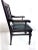 Vintage Black Leather and Wood Library Chair With Nailhead Trim For Sale - Image 13 of 16