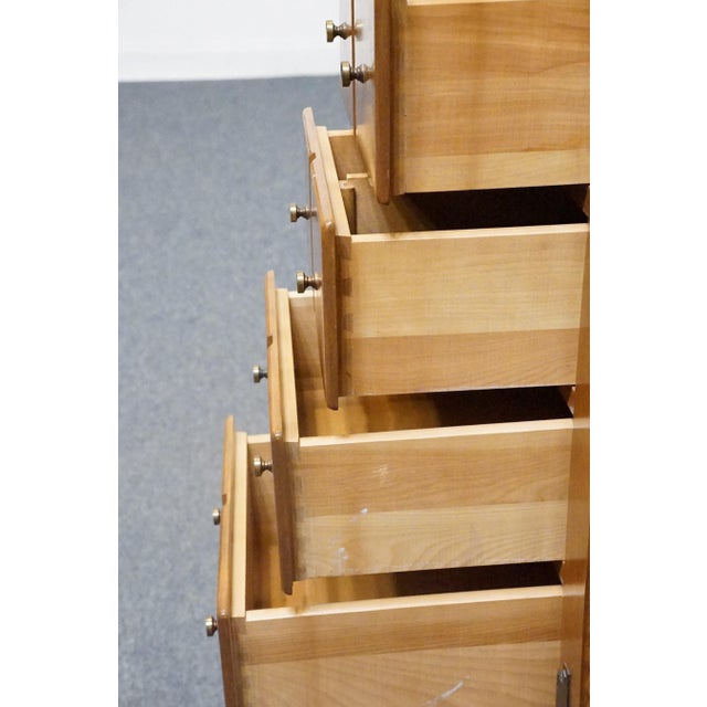 Ethan Allen Heirloom Nutmeg Maple Colonial Early American 40" Four Drawer Dry Sink Buffet 10-1605 For Sale - Image 12 of 16