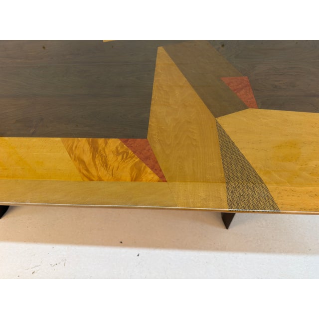 1980s Italian Geometric Dining Table Attributed to Giovanni Offredi for Saporiti For Sale - Image 13 of 16