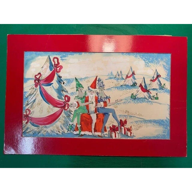 Sz: 10"H x 17"W Alexander Warren Montel (1921-2002) Fashion illustrator for House of Lanvin Paris in the 1950s featured in...