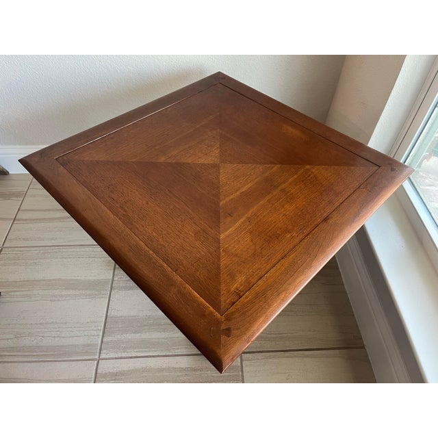 Wood Midcentury Modern 1960’s Drexel Low Profile Square Walnut Occasional or Coffee Table For Sale - Image 7 of 12