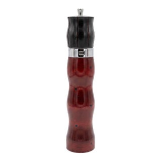1980s Postmodern Hand-Turned Wooden Pepper Mill by Robert Wilhelm For Sale