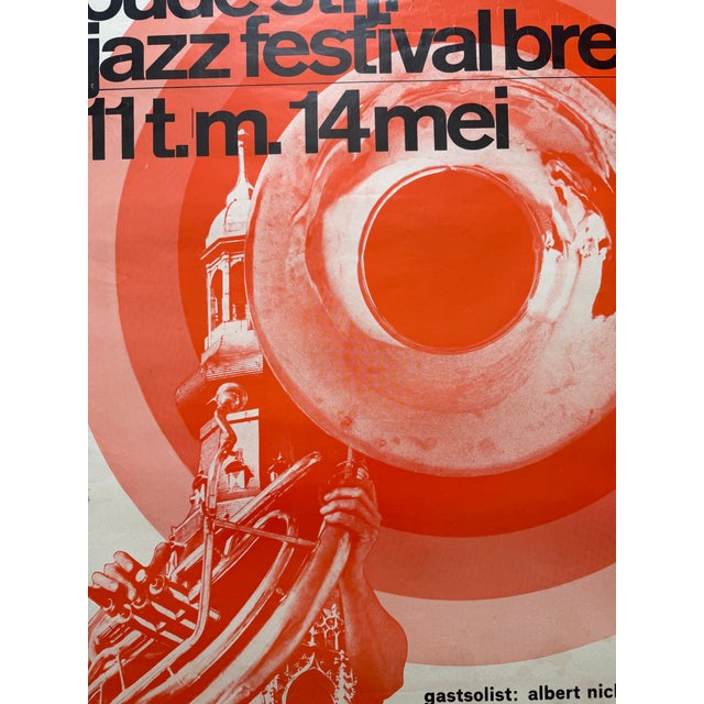 Oude Stijl Jazz Festival Breda, Vintage Poster,printed In Netherlands