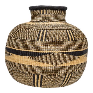 Handwoven Ghanaian Basket For Sale