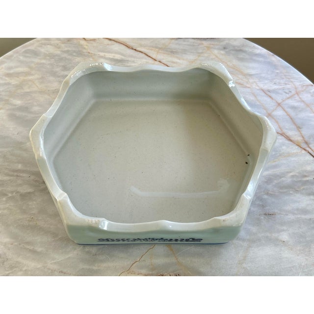 Vintage Chinoiserie Planter W/Tray For Sale - Image 9 of 9