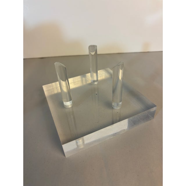 Sky Blue 1980s John Costanza Ceramic Totem Sculpture For Sale - Image 8 of 9