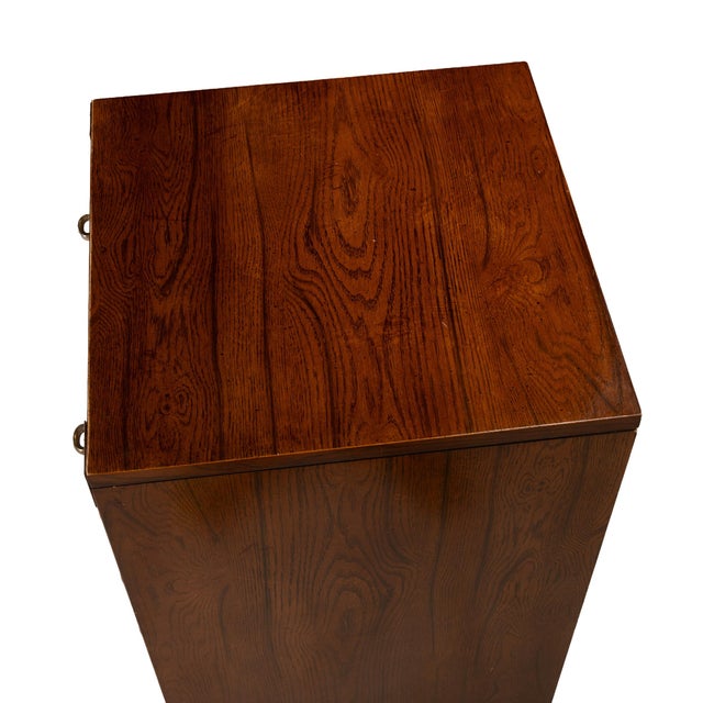 Vintage 1970s Bernhardt Campaign Style Lingerie Chest Dresser W/ Brass Hardware For Sale In Tampa - Image 6 of 14