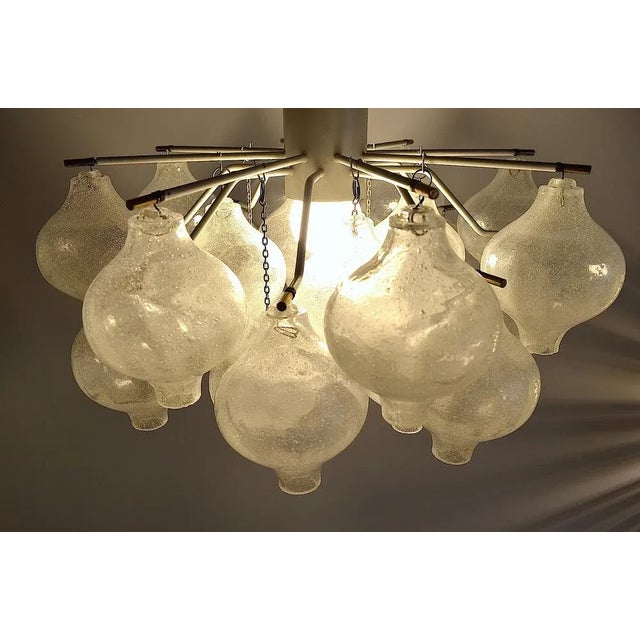 Vintage Viennese Model Tulipan Chandelier by J. T. Kalmar, 1950s For Sale - Image 3 of 8