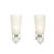 A breathtaking pair of modernist Murano glass sconces, each meticulously hand-blown by Italian artisans in the 21st...