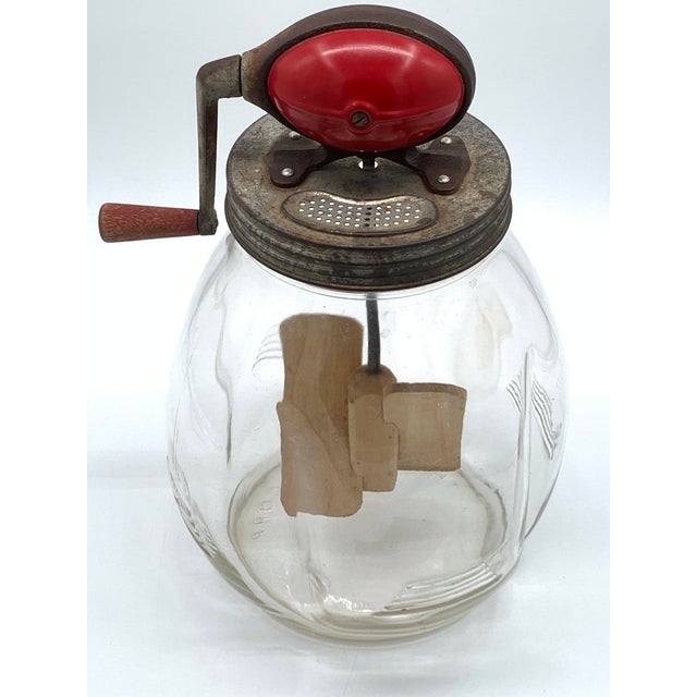 Dazey Paddle Butter Churn No 8 W/ Red Bulb on Top For Sale - Image 4 of 7