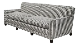 1950s Sofa with Houndstooth Upholstery