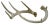 Pair of naturally shed 9 inch deer antlers are colored a cream and tan. Great addition to upscale rustic ski lodge cabin...