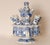 1980s Royal Delft Tulip Vase Tulpiere Blue and White Earthenware Spouted Vase Dragon Handles For Sale - Image 5 of 15