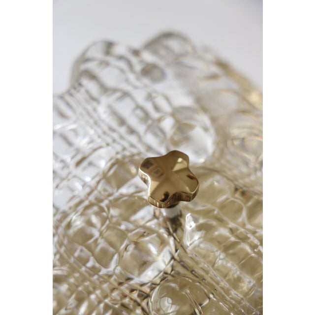 Orrefors Glass and Brass Wall Lights by Carl Fagerlund for Orrefors, 1960, Set of 2 For Sale - Image 4 of 15