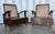 Great pair of deco period British colonial teak club chairs from the indies. Sleek and comfortable