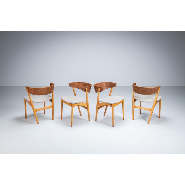1960s No. 7 Dining Chairs by Helge Sibast for Sibast, 1950s, Set of 4 For Sale - Image 5 of 15