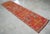 Antique Style Orange Runner Rug, Hand Knotted Turkish Carpet, 3x12 Vintage Area Rug, Rare Alien Motif Decor, Organic Modern Rug For Sale - Image 9 of 16