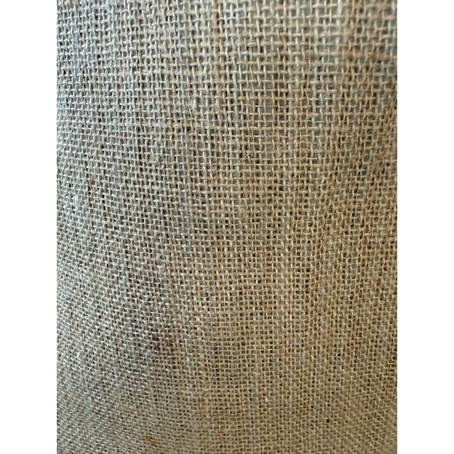 Mid Century Modern Vintage Handmade Shag Textile Blues & Greens Geometric Design For Sale - Image 10 of 12