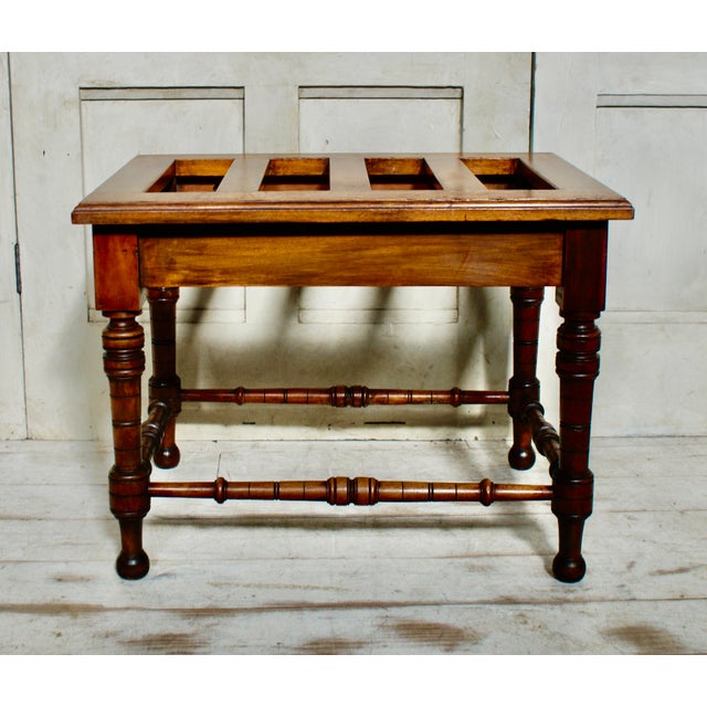 Victorian Teak Luggage Stand, 1900 For Sale - Image 10 of 10
