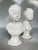 Pair of vintage, iconic boy and girl busts. French, Victorian or shabby chic style. Probably Napco Porcelain , Made in Japan.