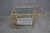 Metal Hollywood Regency Gold-Finished Iron Bar Cart For Sale - Image 7 of 10