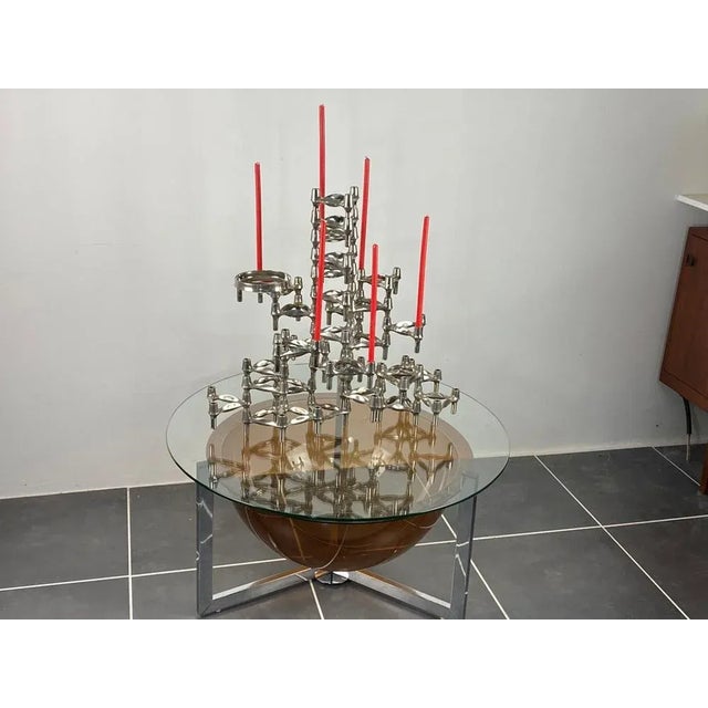 Silver Modular Candleholders, 1970, Set of 3 For Sale - Image 8 of 10