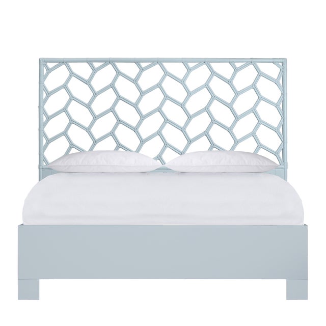 Silas Standard Bed King - Light Blue For Sale - Image 12 of 12